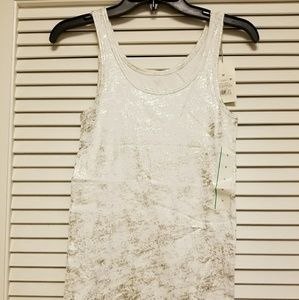 White with Gold Tank Top Only